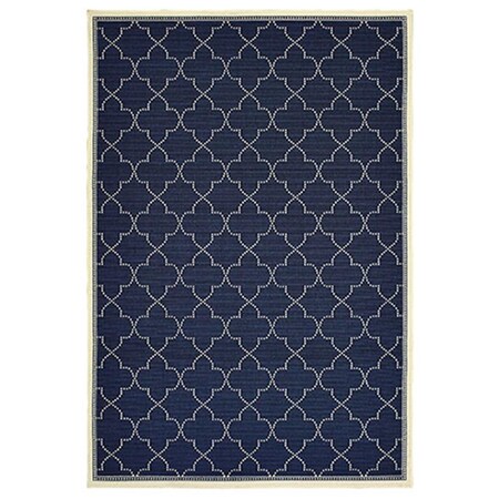 Oriental Weavers 2 ft. 5 in. x 4 ft. 5 in. Marina Rectangle Rug Navy M6025P073135ST